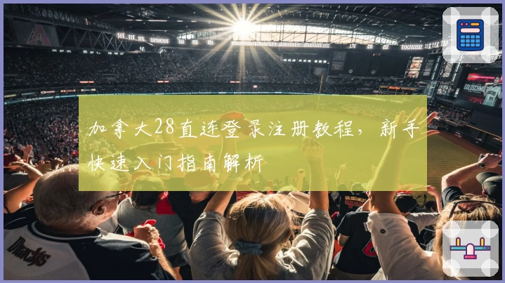 加拿大28直连登录注册教程，新手快速入门指南解析